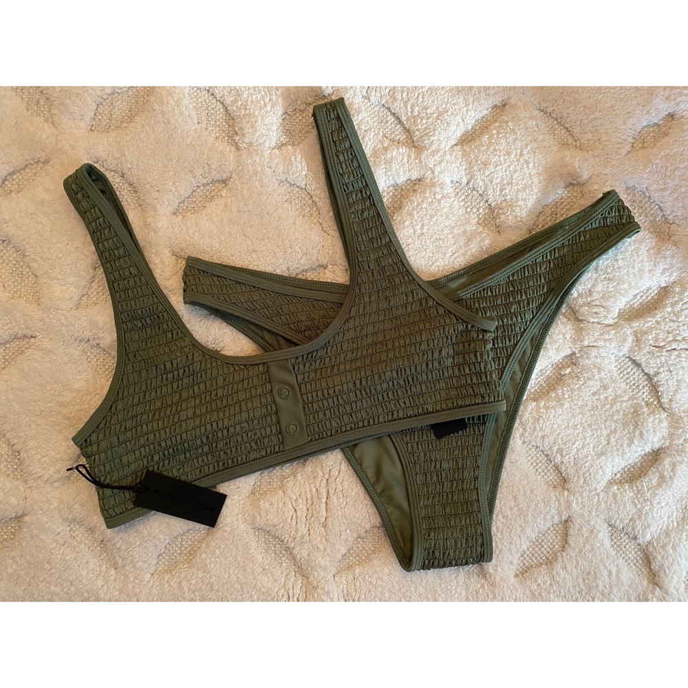 KENDALL & KYLIE Henley Bikini Top/Bo…